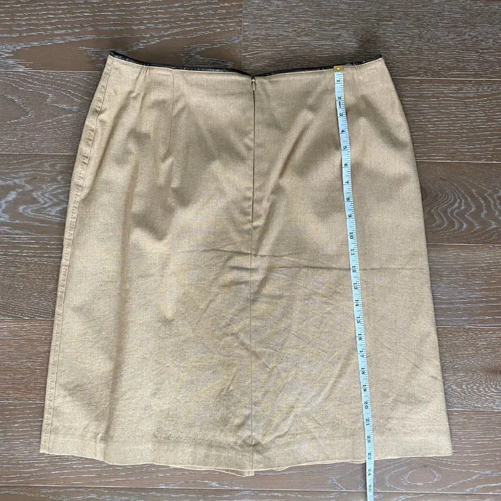 Banana Republic Khaki A-line Skirt | 14